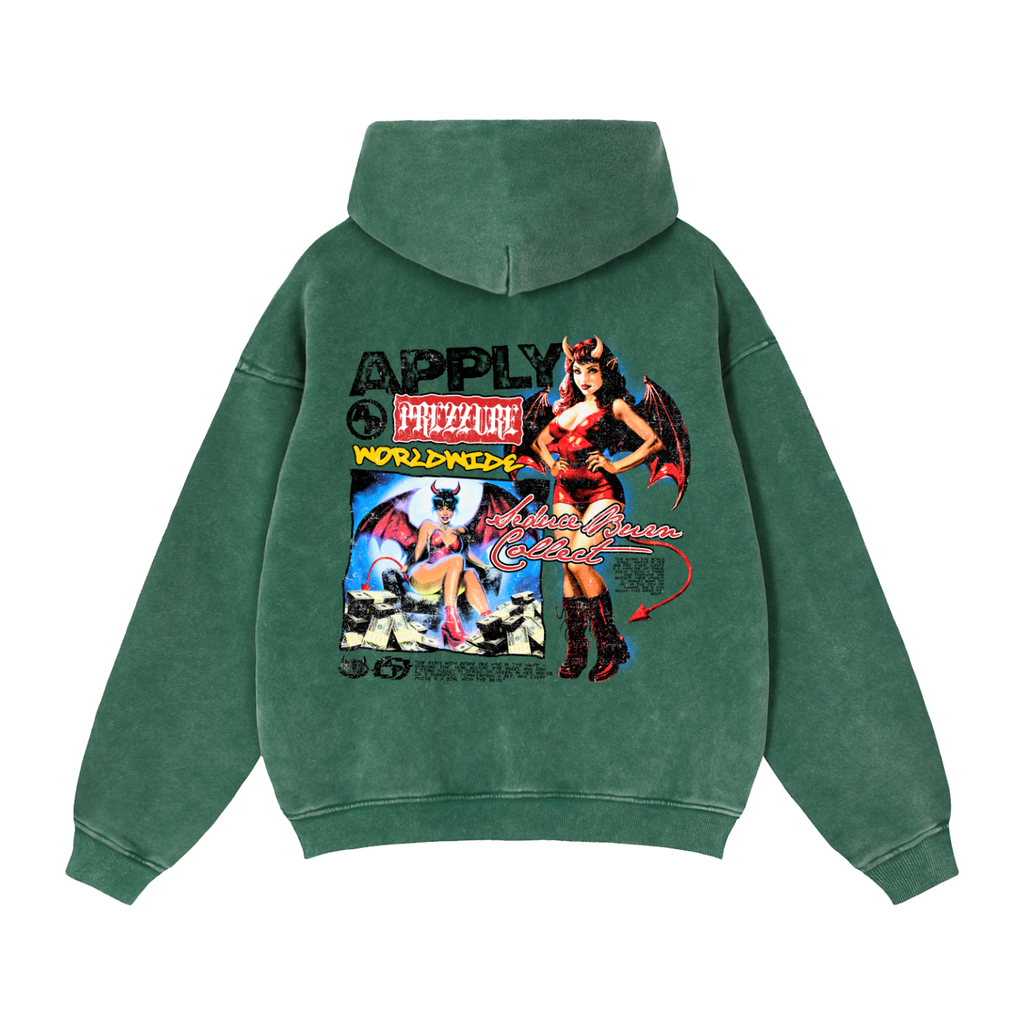 Ap Worldwide Zip Boxy Fleece Hoodie