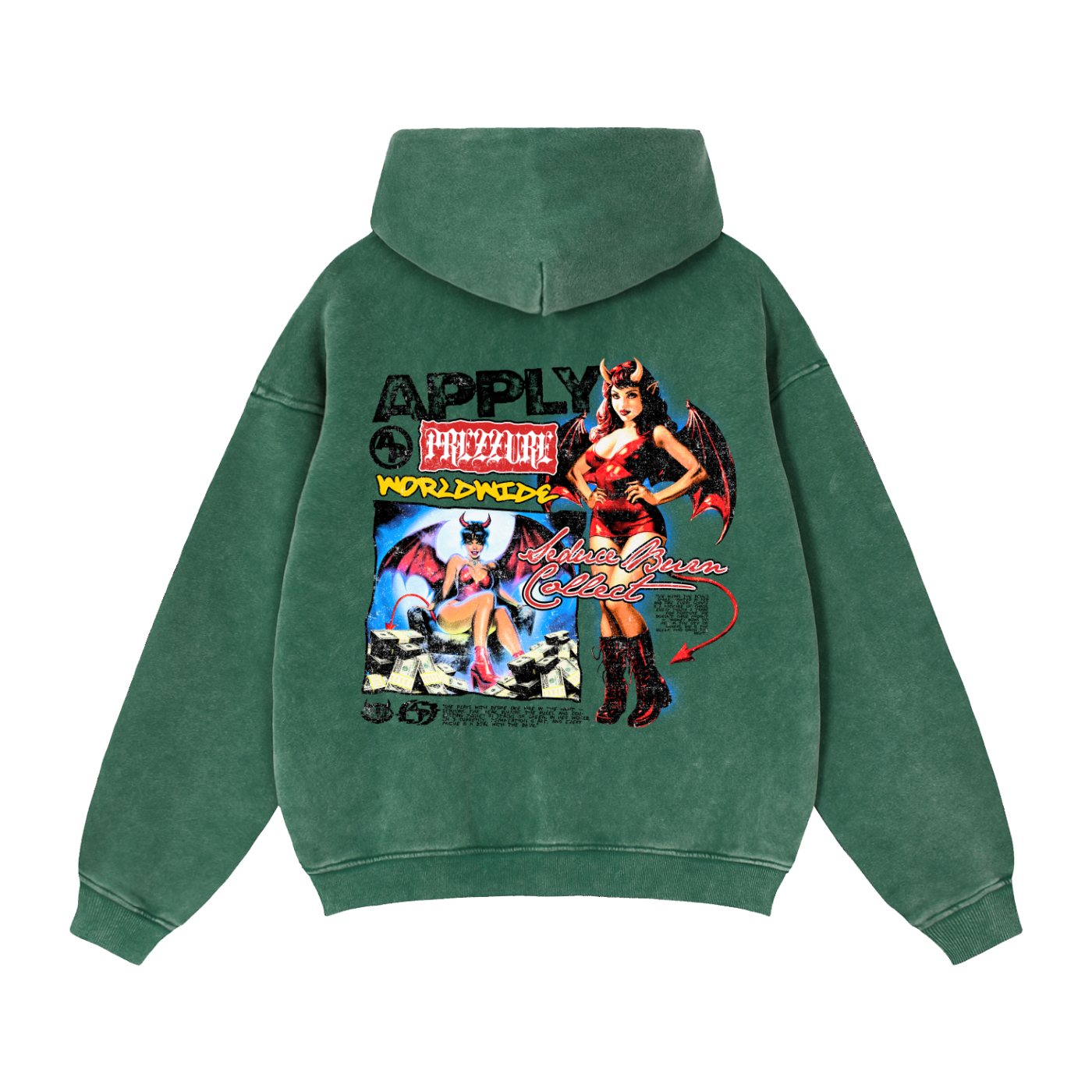 Ap Worldwide Zip Boxy Fleece Hoodie