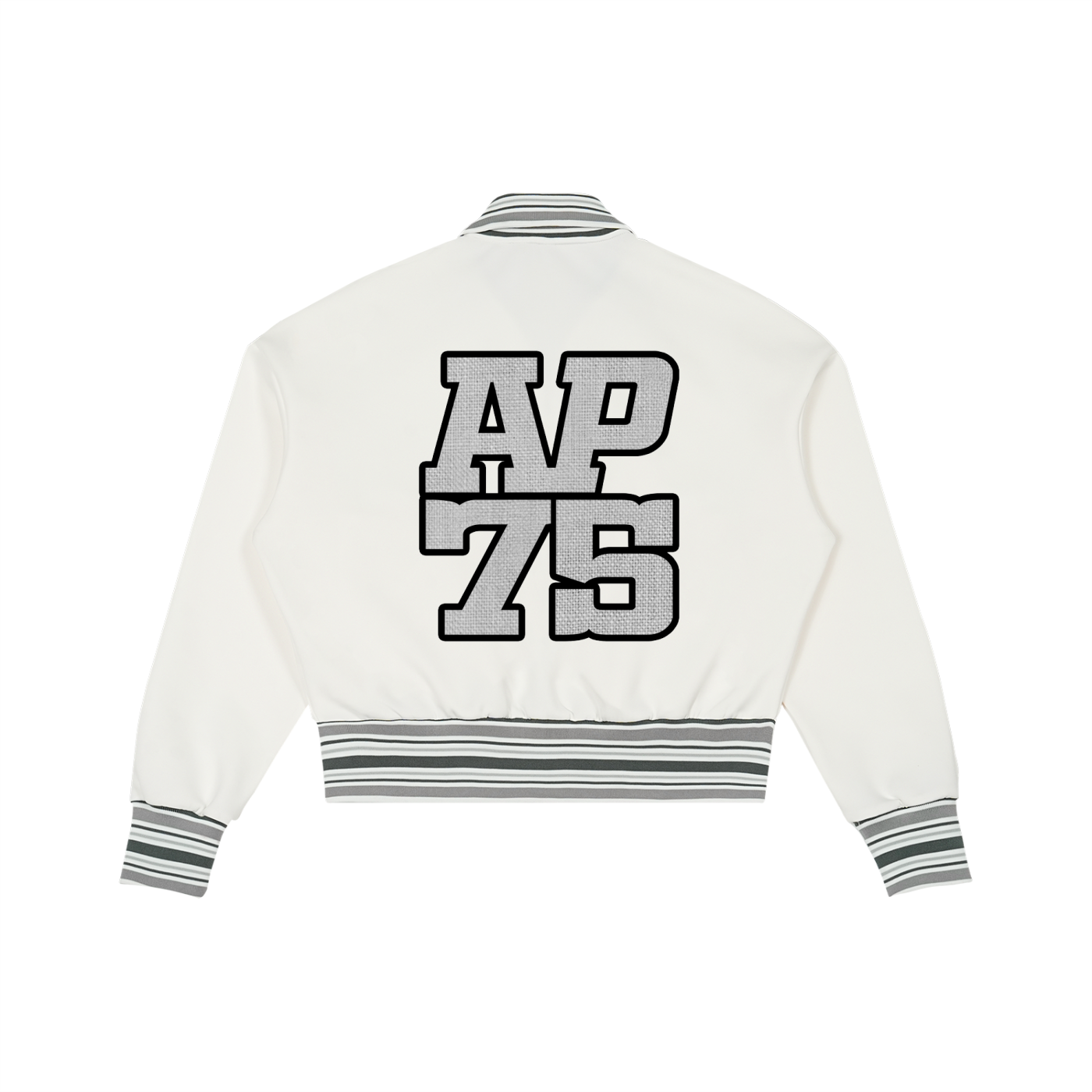 AP75 Striped Rib Collar Zip Jacket
