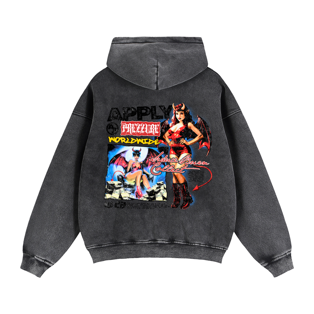 Ap Worldwide Zip Boxy Fleece Hoodie