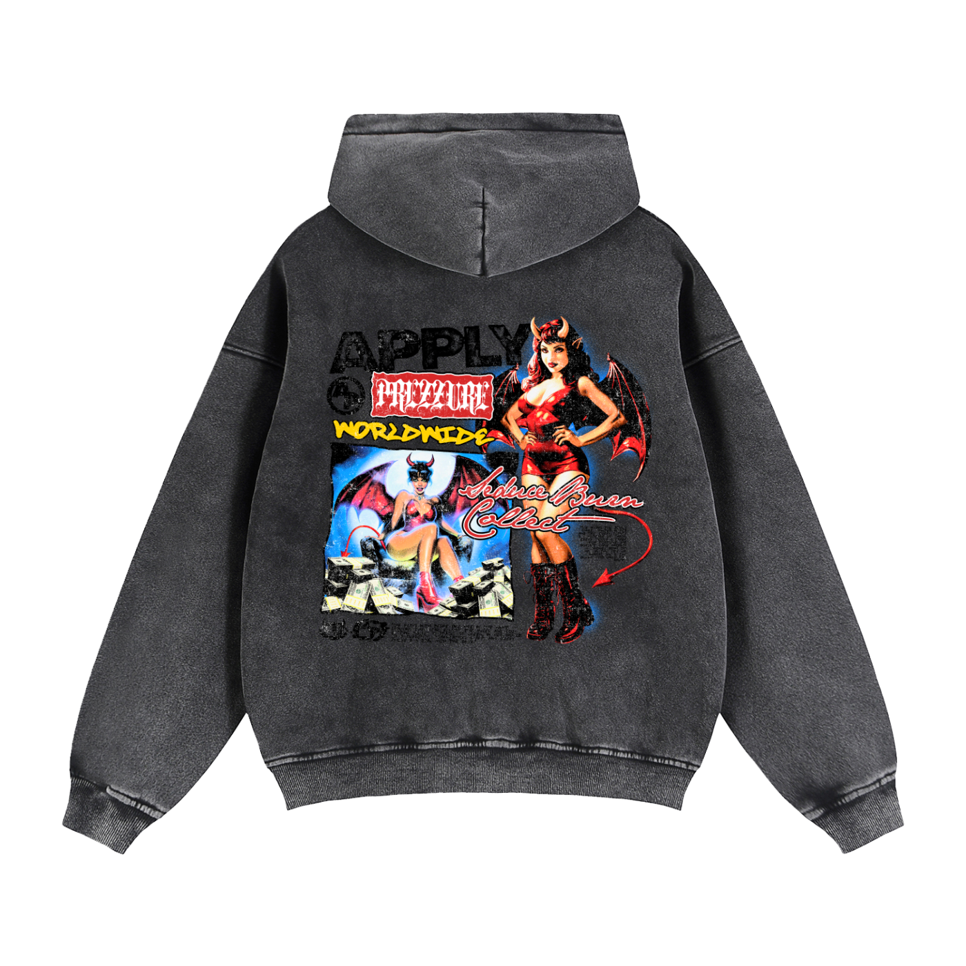 Ap Worldwide Zip Boxy Fleece Hoodie