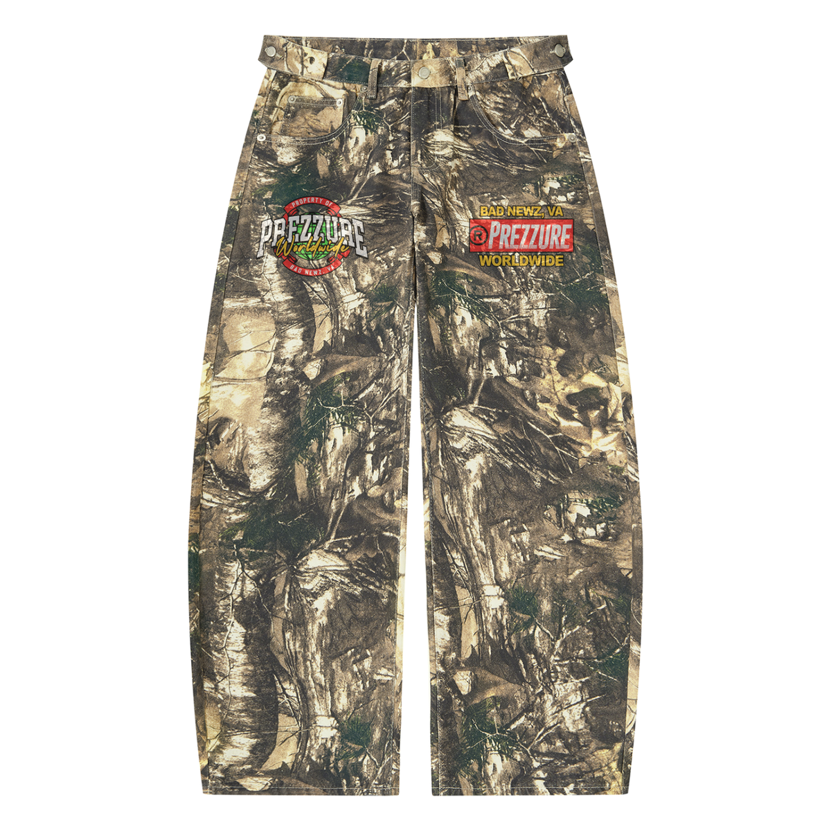 Tree Camo Barrel Leg Pants