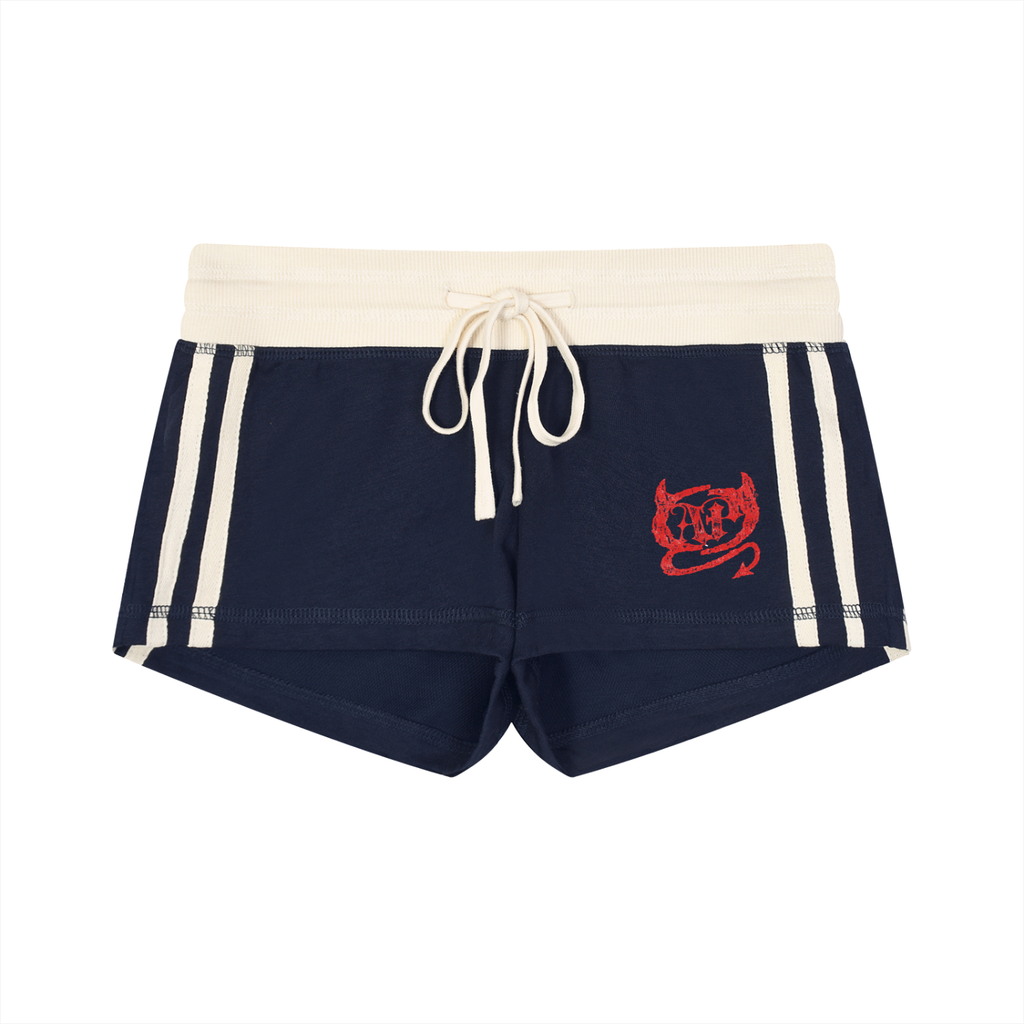 Women's  Stripe Varsity Demon Shorts