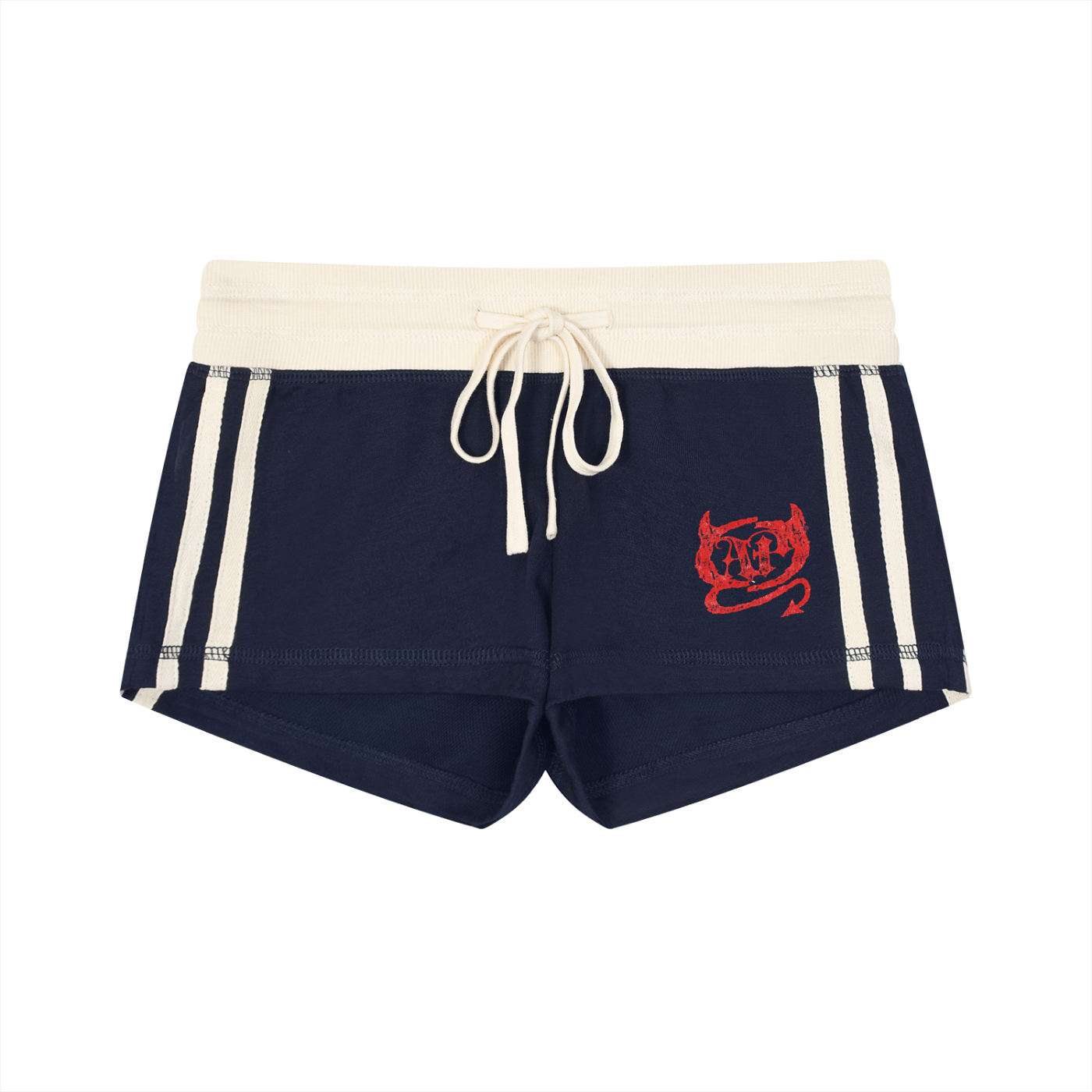 Women's  Stripe Varsity Demon Shorts