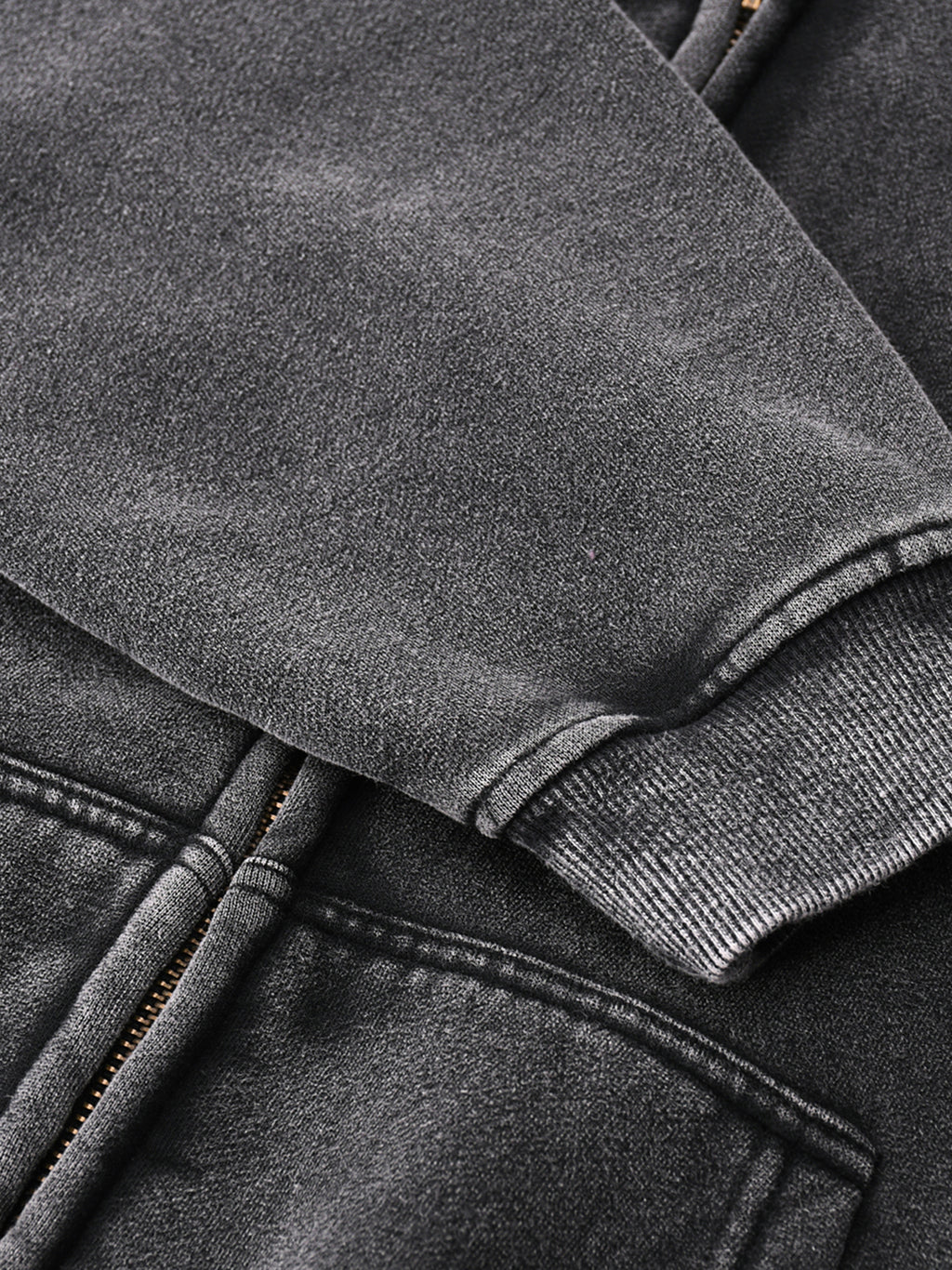 Ap Worldwide Zip Boxy Fleece Hoodie